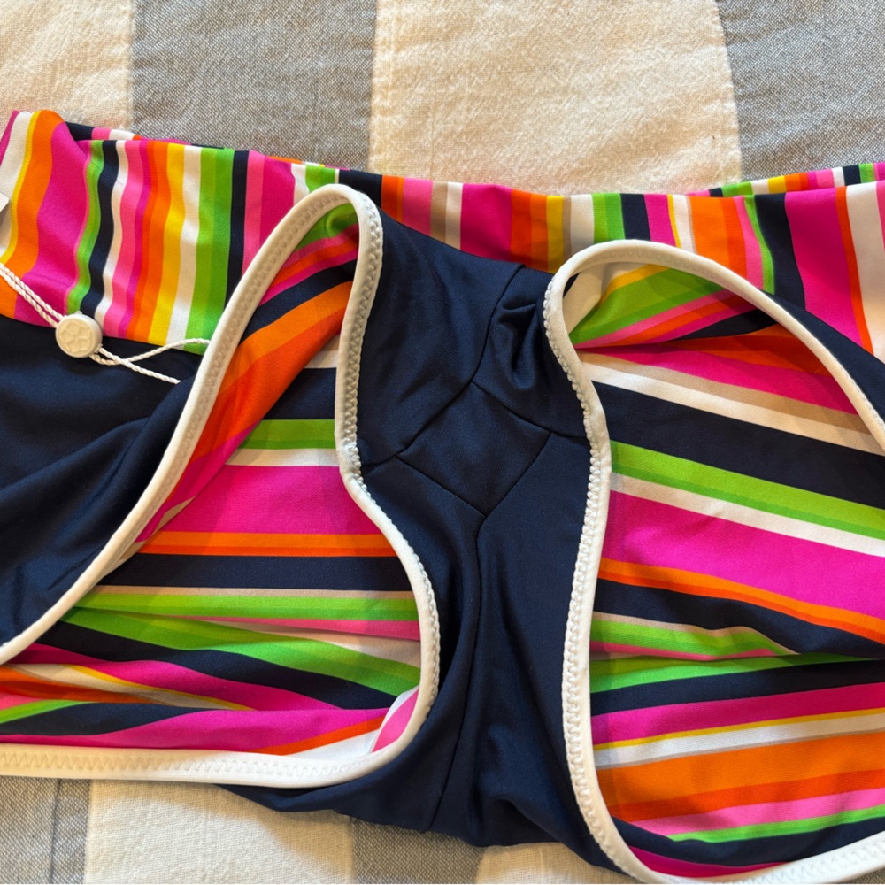 NEW Trina Turk striped boy shorts bikini 8 - Picture 7 of 7